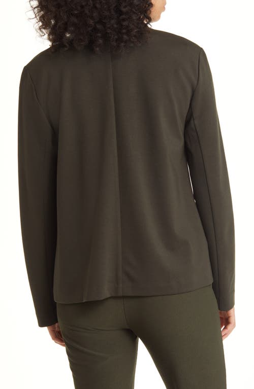 Eileen Fisher Notched Lapel Ponte Blazer In Multi