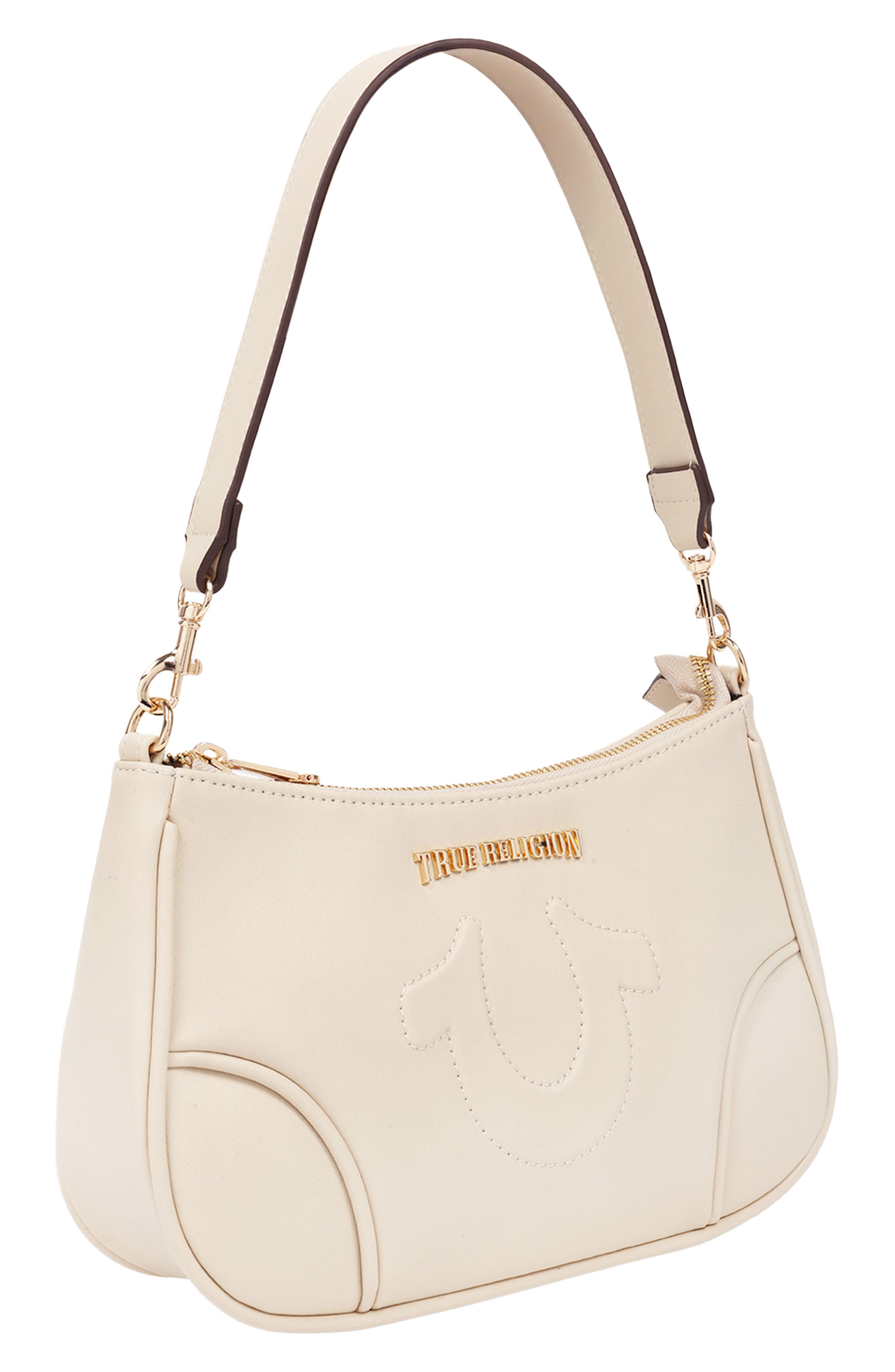 True Religion Punto Logo Shoulder Bag, Alternate, color, 