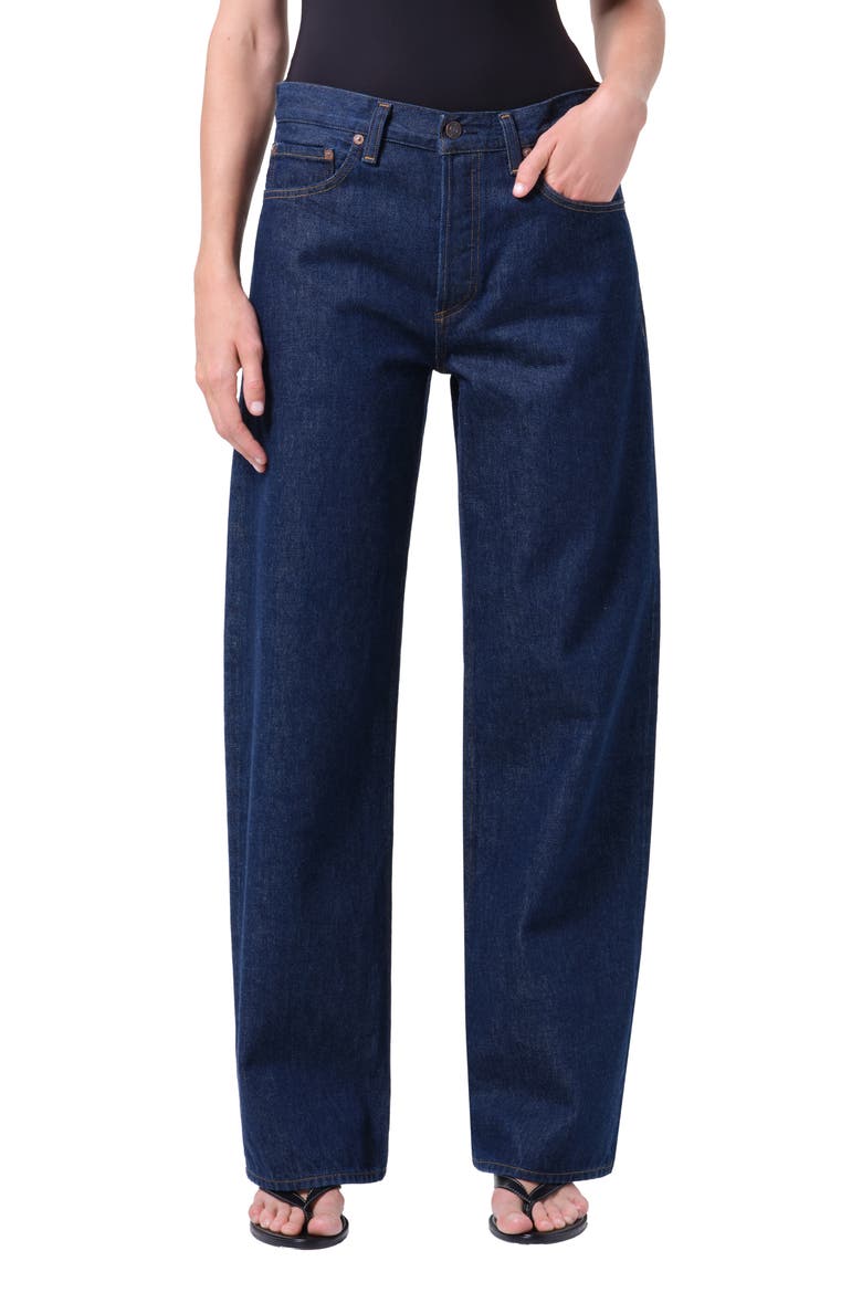 Arc High Waist Loose Wide Leg Jeans, Main, color, RINSE RINSE INDIGO