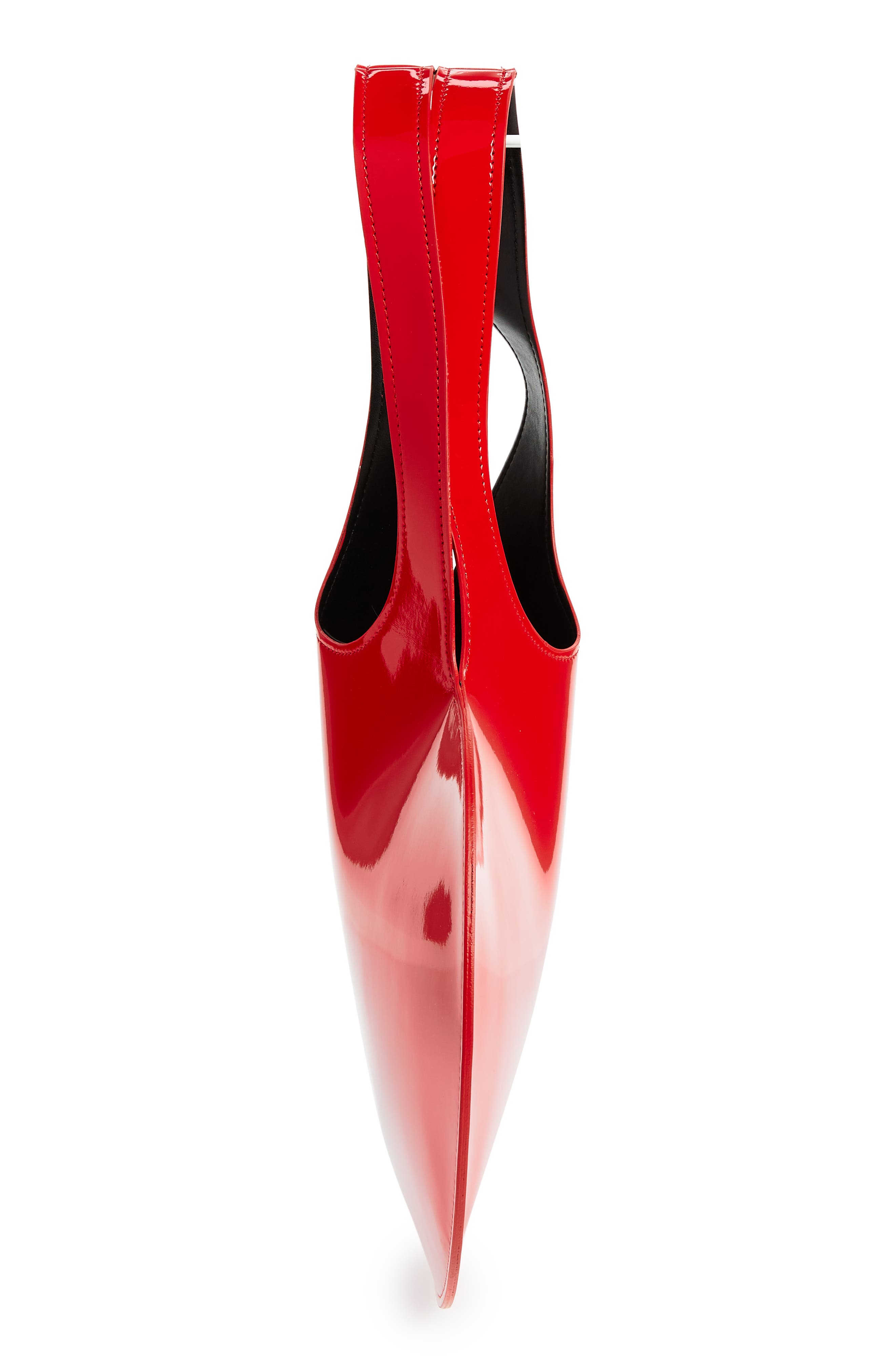 Coperni Mini Heart Patent Faux Leather Tote, Alternate, color, 