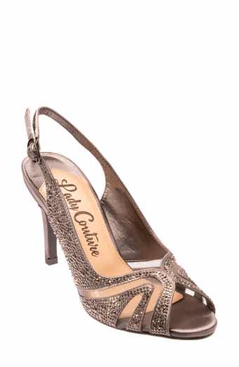 LADY COUTURE Rhinstone Slingback Sandal