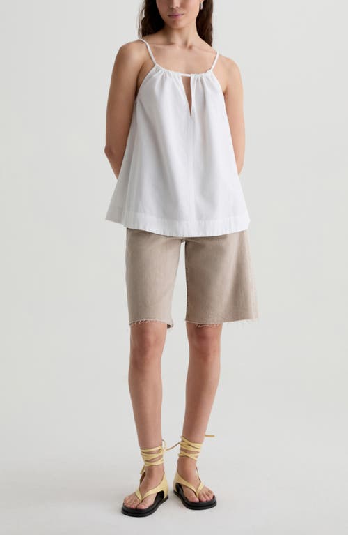 Ag Ivy Tie Strap Linen Blend Tank