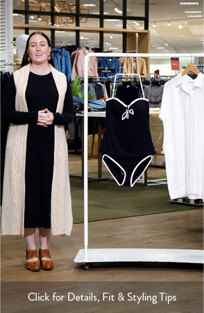 Island Cays Cabbana Piqué UPF 50+ Tankini Top, sales video thumbnail