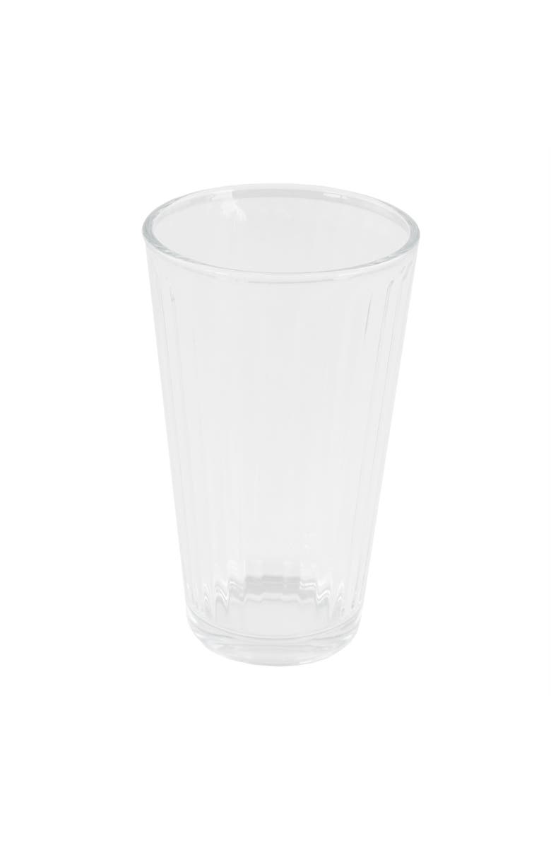 Gibson Home Moonstone 4 Piece 16 Ounce Glass Tumbler Set, Alternate, color, Clear