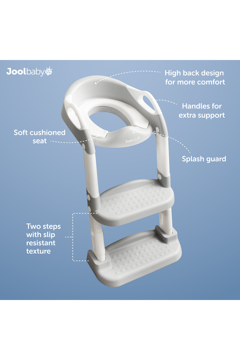 Potty Training Seat with Step Ladder, Alternate, color, Aqua