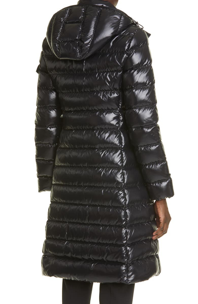 Moncler Moka Water Resistant Long Hooded Down Puffer Parka, Alternate, color,