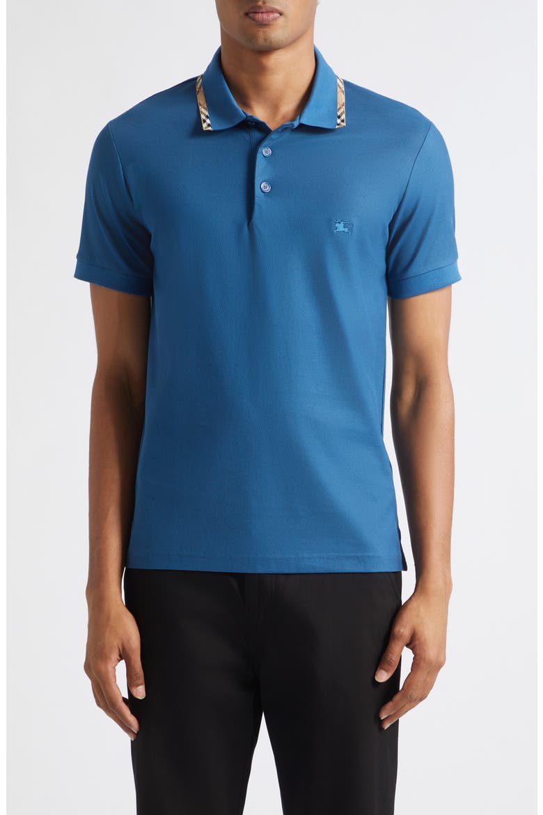 Eddie EKD Embroidered Cotton Piqué Polo, Main, color, OFFICERS BLUE