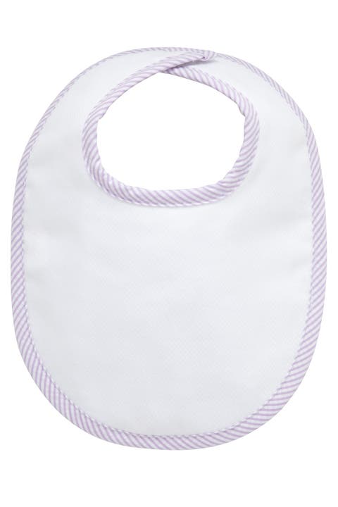 Seersucker Stripe Basic Bib