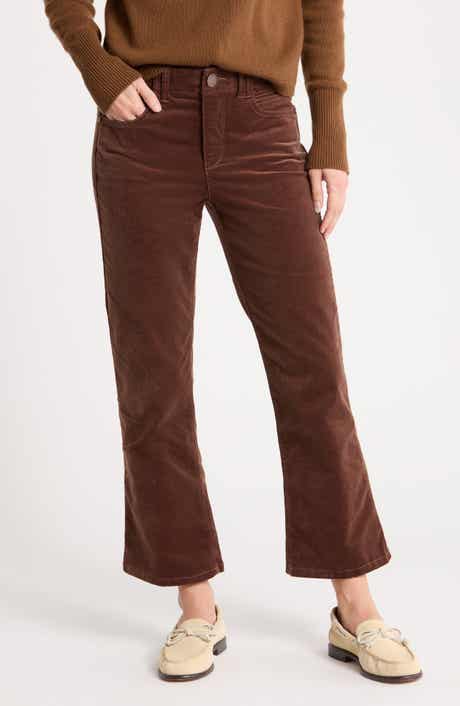 Itty Bitty Crop Corduroy Flare Pants