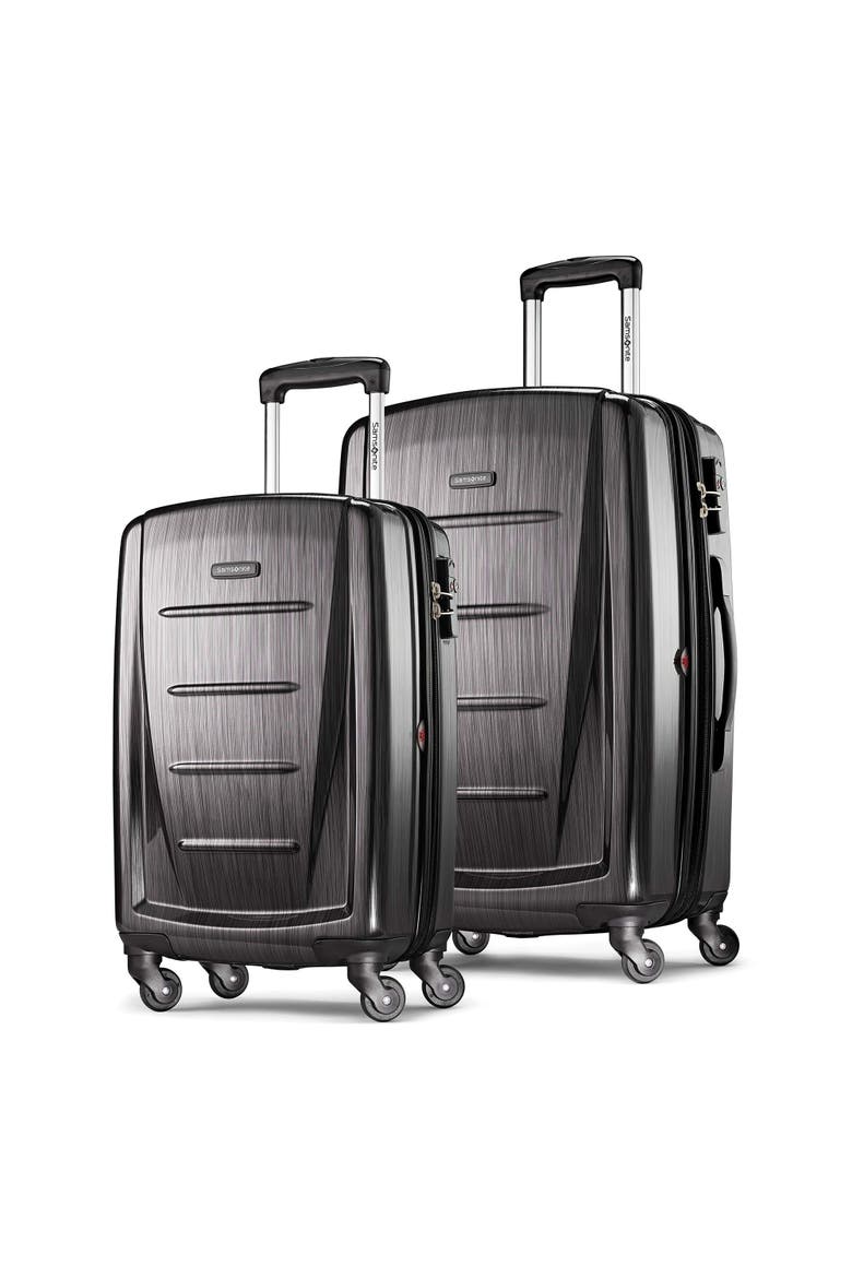 Winfield 2 Hardside Expandable (20"/24") 2 Piece Spinner Luggage Set, Main, color, Charcoal