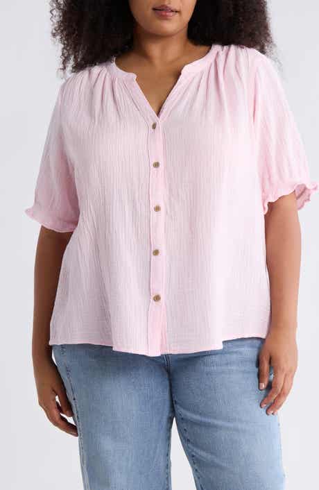 Jemma Cotton Gauze Button-Up Shirt