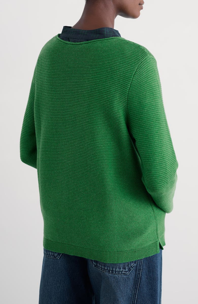 Seasalt Cornwall Makers Rib Organic & Recycled Cotton Sweater, Alternate, color, Hedgerow