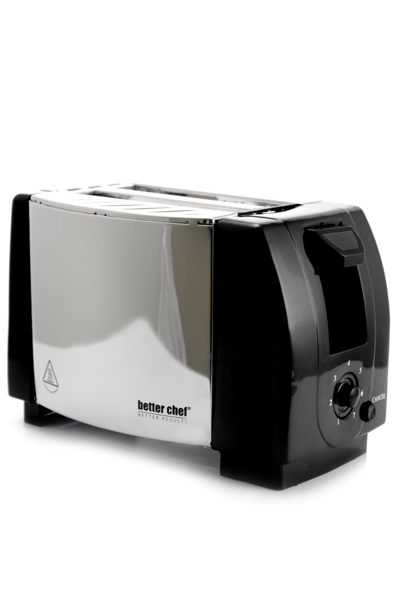 Better Chef Two Slice Toaster Stainless Steel, Main, color, Silver