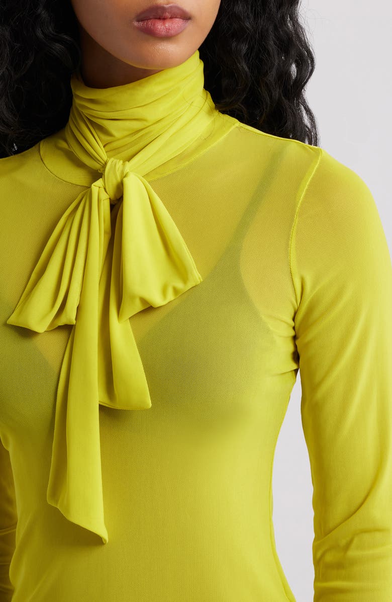 AFRM Julien Tie Neck Top, Alternate, color, Citrus