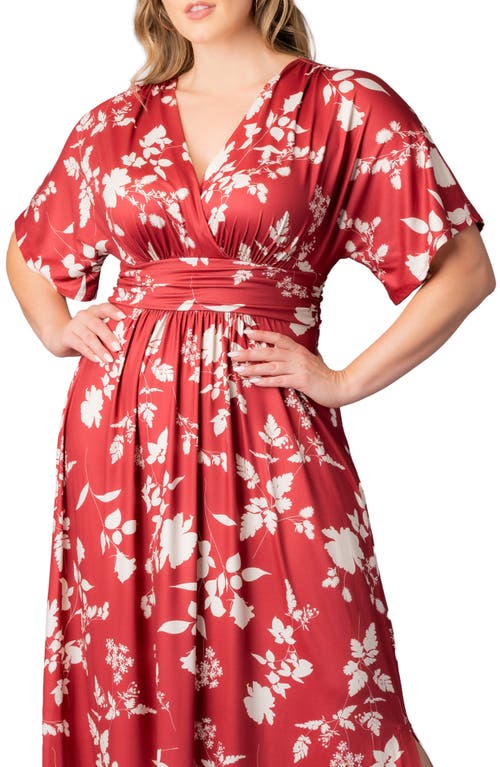 Kiyonna Vienna Maxi Dress In Red