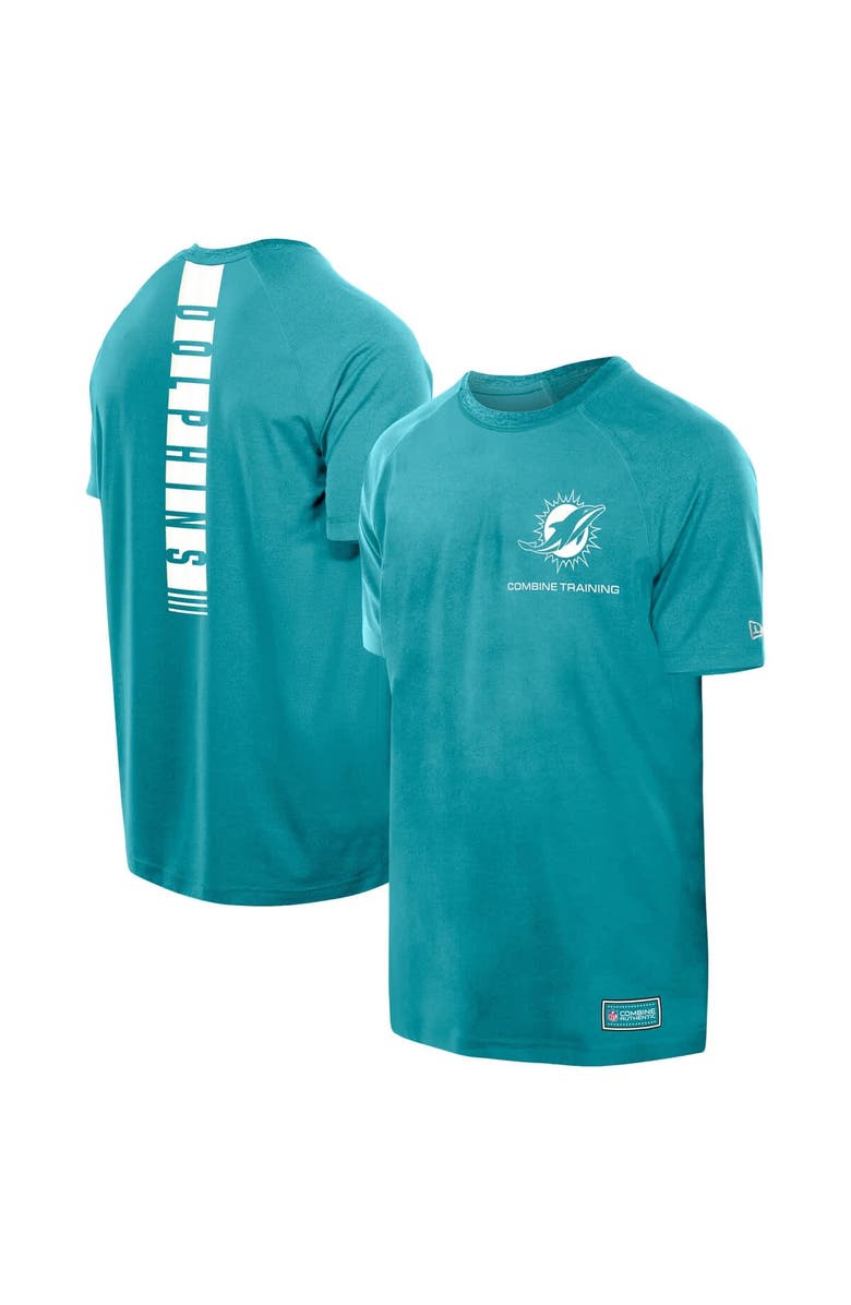New Era Men's New Era Aqua Miami Dolphins Functional Fandom Reflective T-Shirt, Main, color, Aqua
