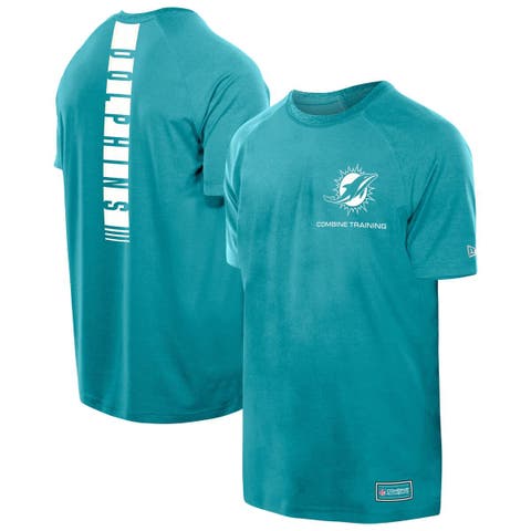 Men's New Era  Aqua Miami Dolphins Functional Fandom Reflective T-Shirt
