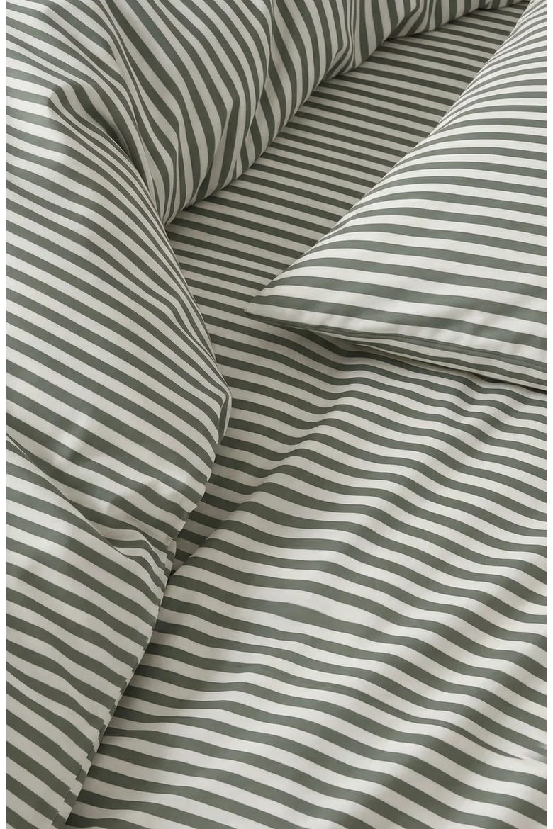 Luxe Australian Sateen Sheet Set, Alternate, color, Ecru & Sage