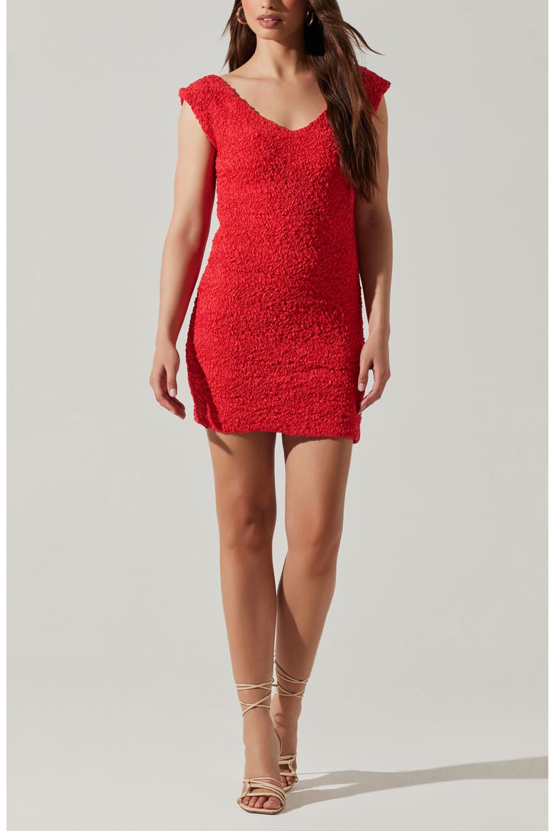 Odelle Minidress, Alternate, color, RED ORANGE