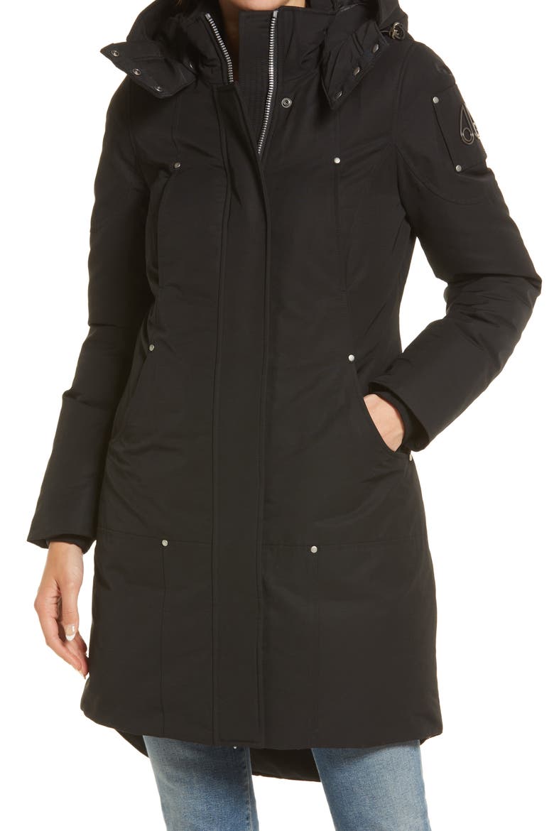Women's Siffleur Hooded Down Parka, Alternate, color, BLACK