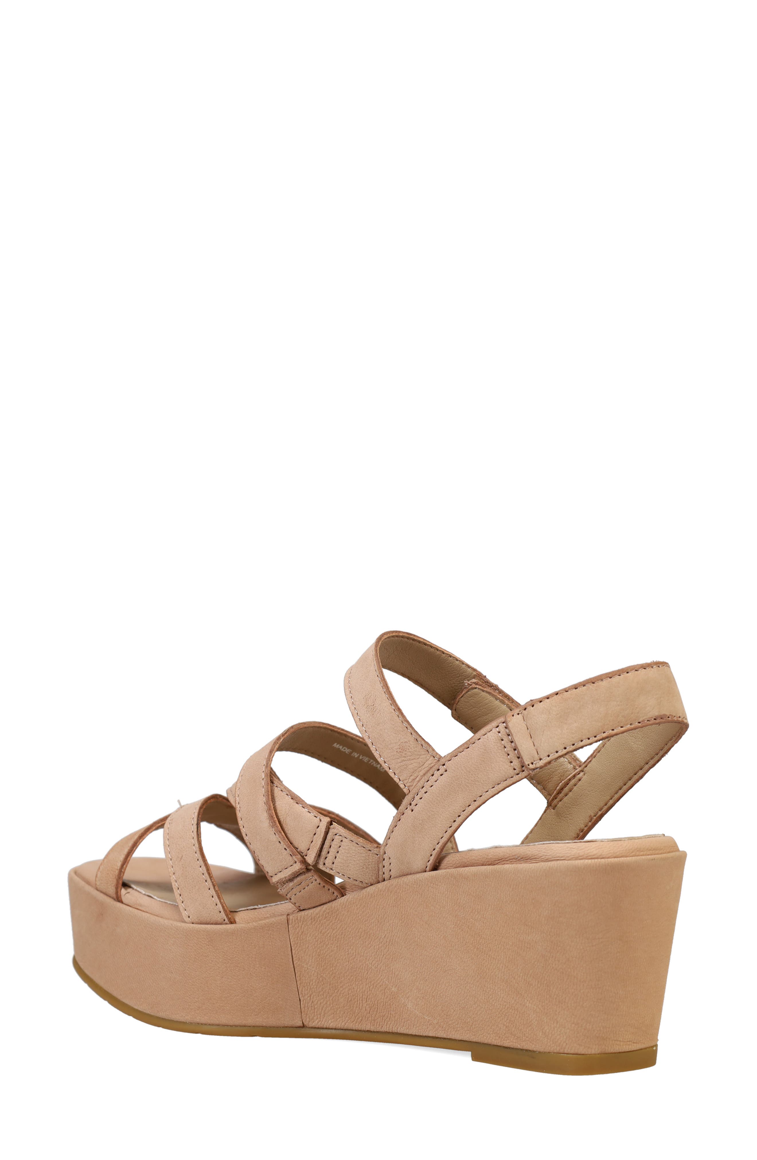 Eileen Fisher Mazy Strappy Platform Sandal, Alternate, color, Latte