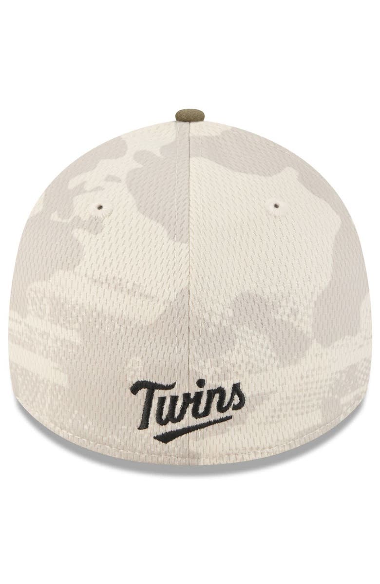 New Era Men's New Era Light Beige/Olive Minnesota Twins 2025 Armed Forces Day 39THIRTY Flex Hat, Alternate, color, Light Beige