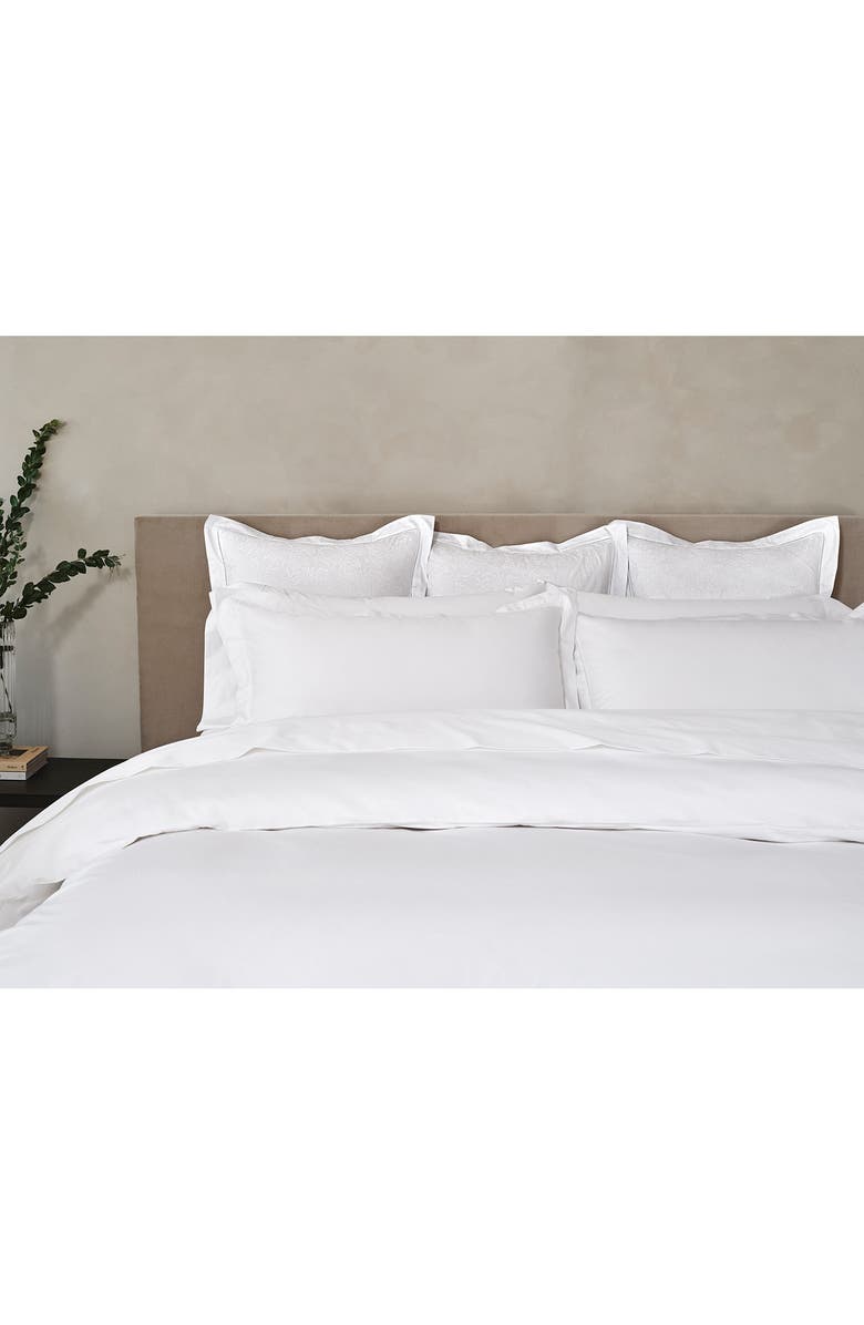 Coyuchi Heirloom Organic Cotton Sateen Sham, Alternate, color, Alpine White