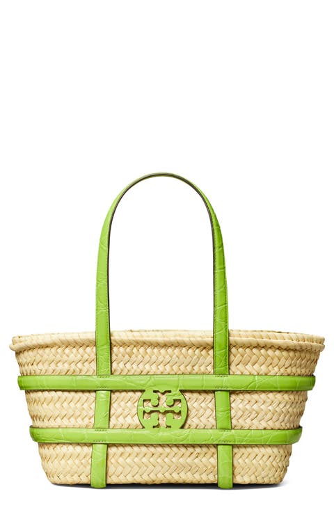 Ella Small Straw Basket Tote