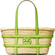 Tory Burch Ella Small Straw Basket Tote