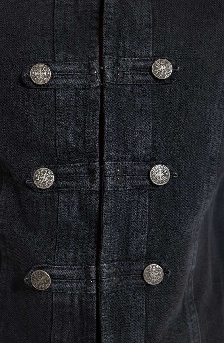 JADED LONDON Denim Drummer Jacket, Alternate, color, Black