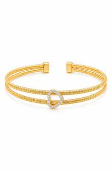 Heart Mesh Cuff Bangle