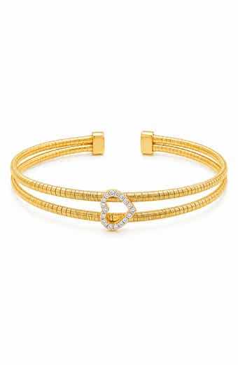 Heart Mesh Cuff Bangle