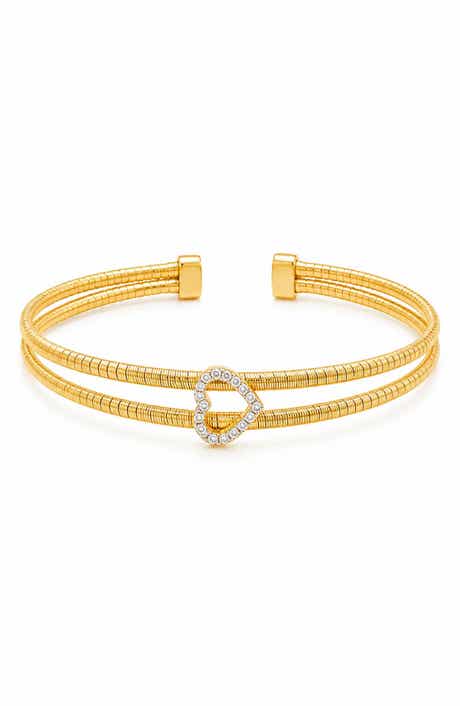 Heart Mesh Cuff Bangle
