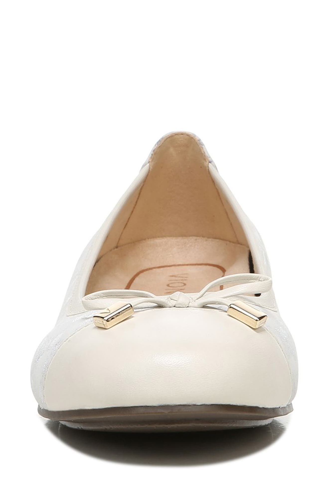 Minna Cap Toe Flat, Alternate, color, CREAM