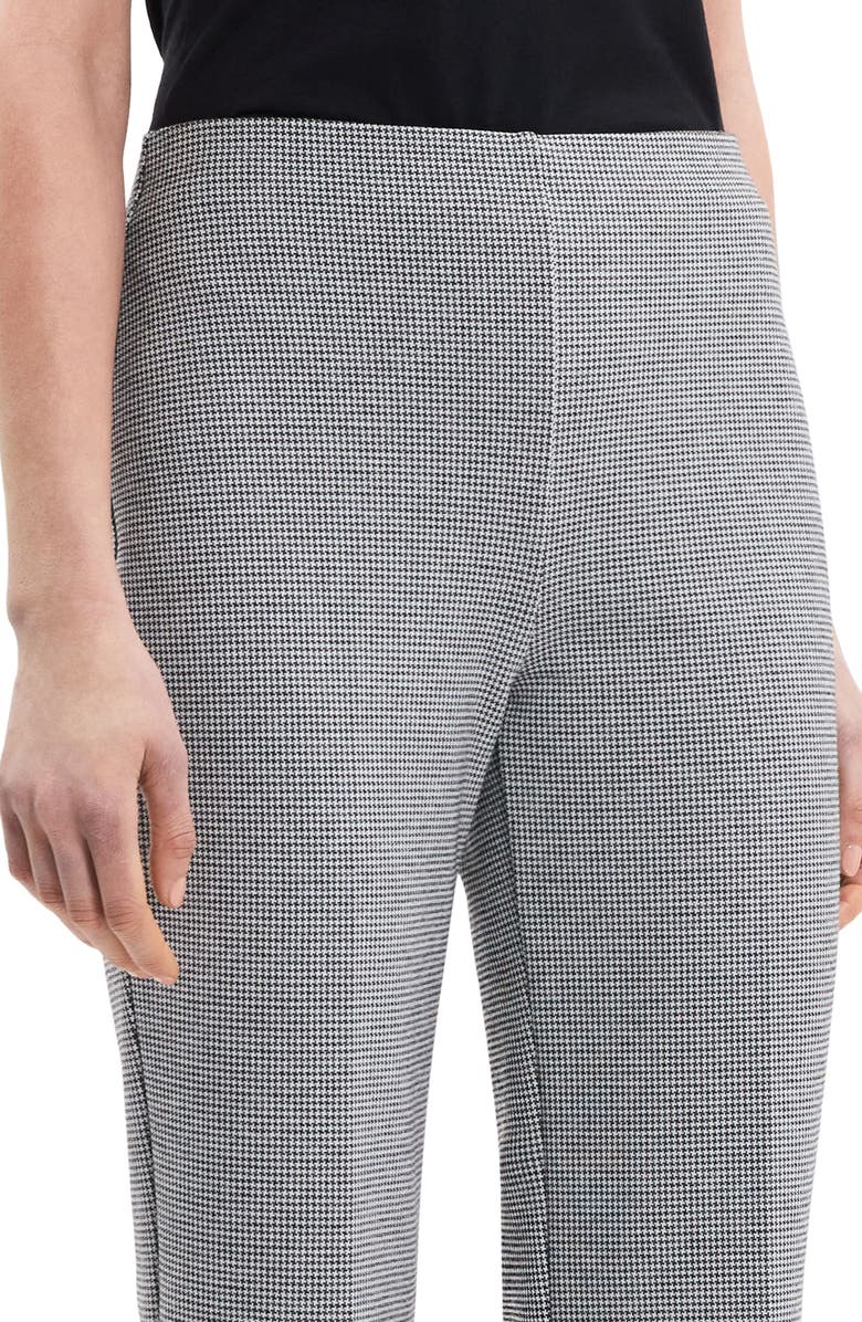 Theory Slim Houndstooth Kick Flare Pants, Alternate, color, 