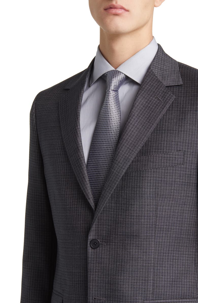 DANIEL HECHTER Norris Plaid Wool Suit, Alternate, color, Grey