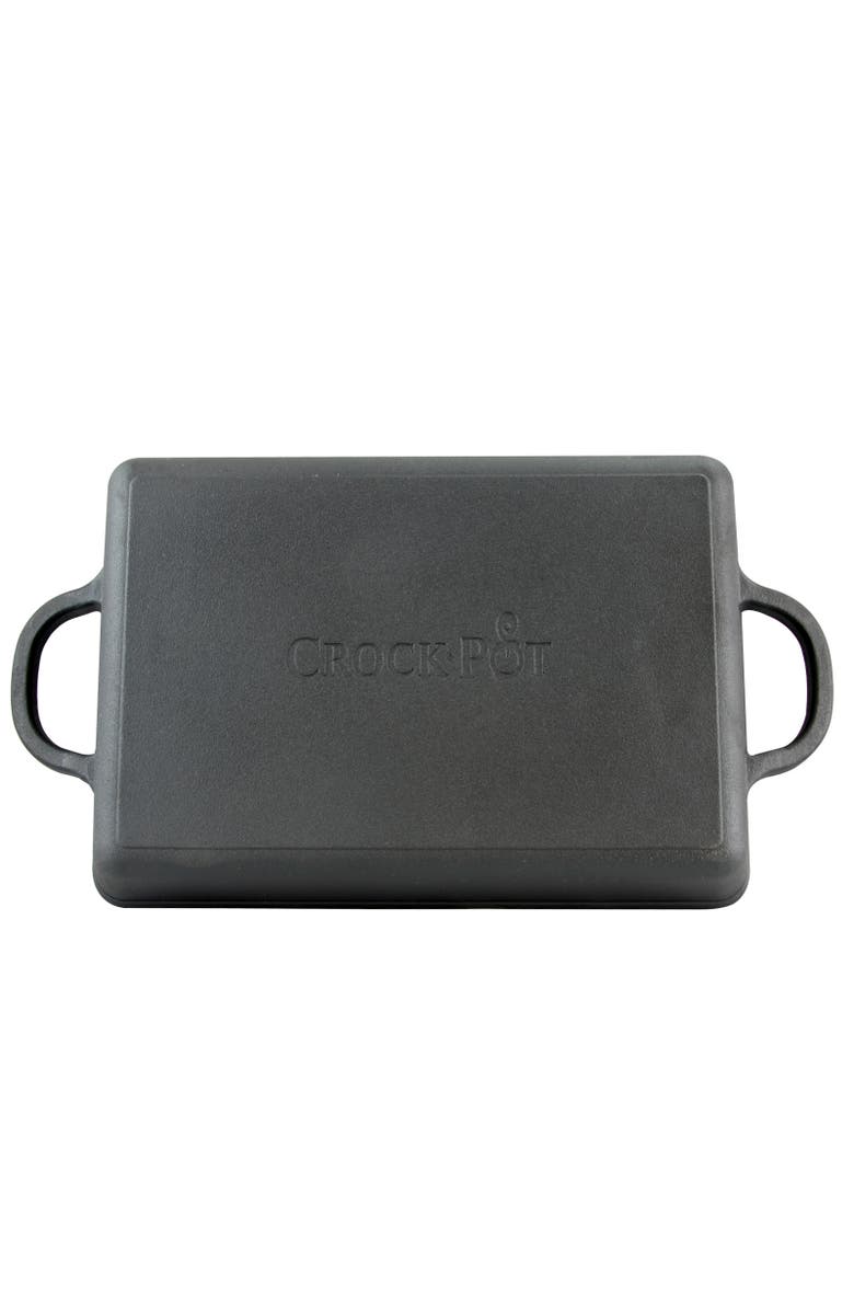 Crock-pot 13 in. Preseasoned Cast Iron Lasagna Pan, Alternate, color, Black