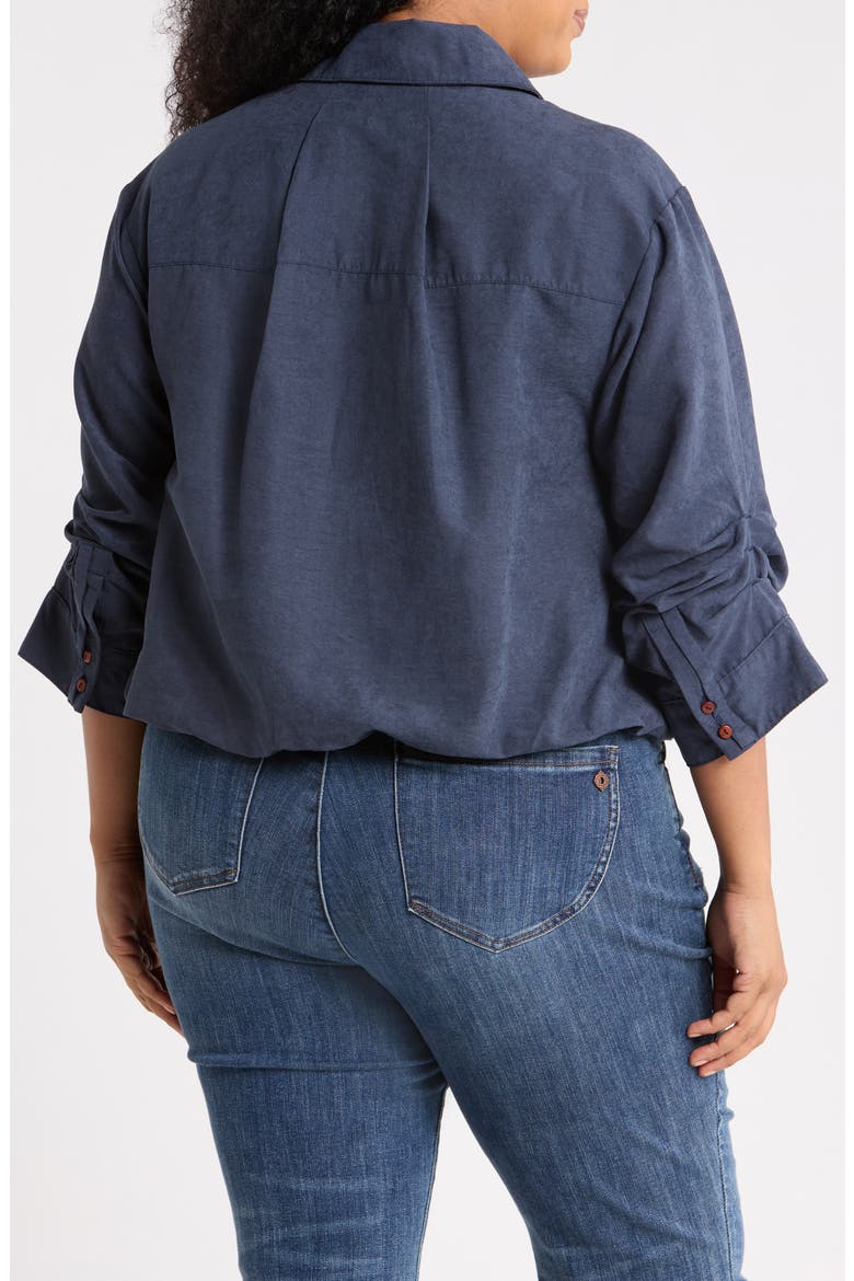 Bubble Hem Shirt, Alternate, color, ORION BLUE
