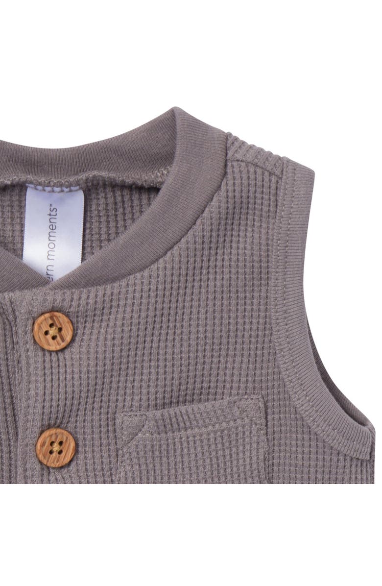 Modern Moments<sup>™</sup> by Gerber Sleeveless Short Romper, Alternate, color, Medium Grey