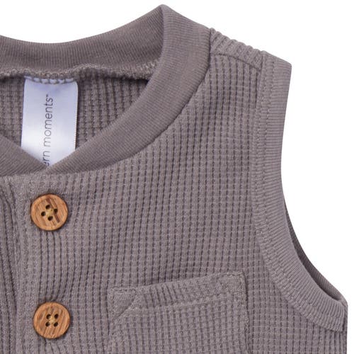 Modern Moments™ By Gerber Sleeveless Short Romper In Medium Grey