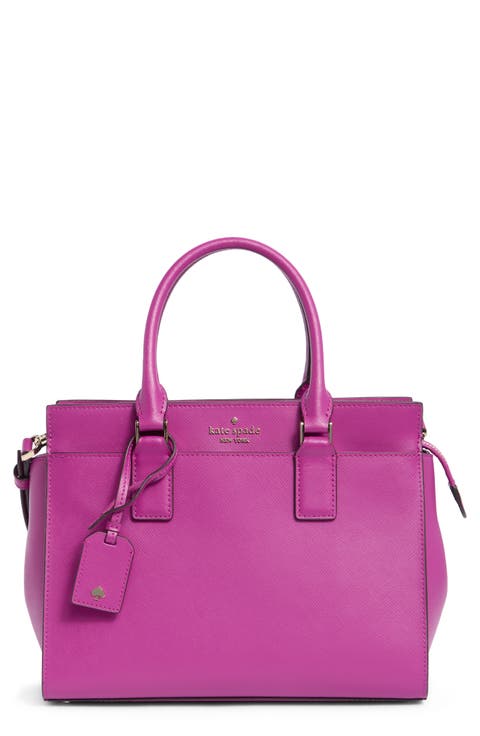 cameron medium leather satchel