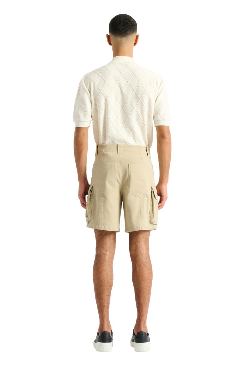 Cotton cargo Bermuda shorts, Alternate, color, beige