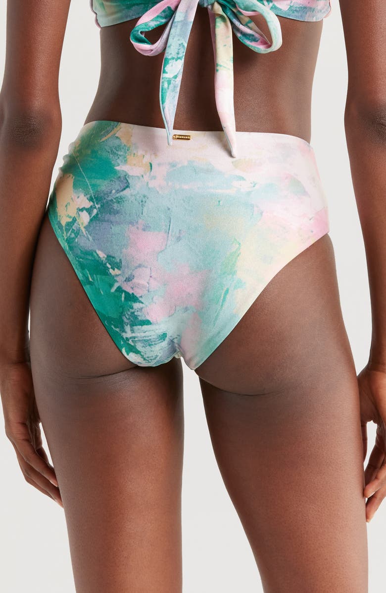 BOAMAR Talia High Cut Bikini Bottoms, Alternate, color, Pink Multi