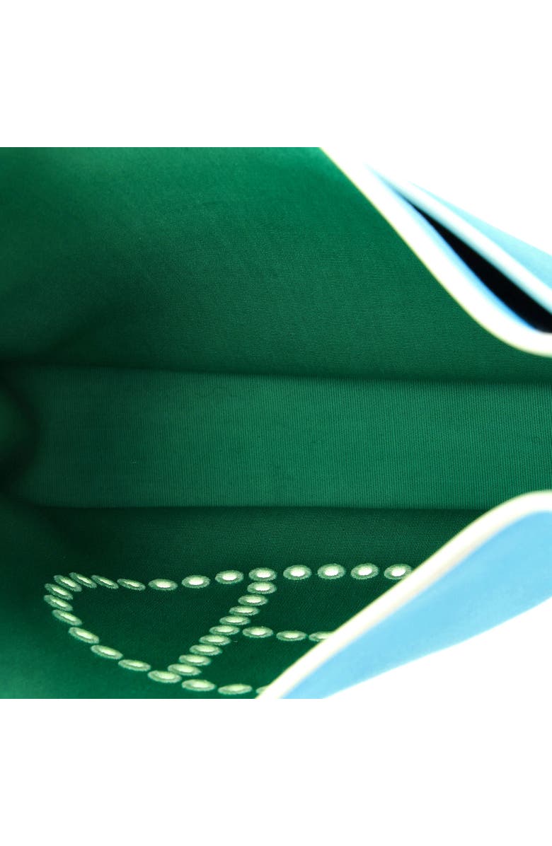 Pre-Owned Hermes Neo Evelyne Bag Toile and Leather PM, Alternate, color, Bleu Azteque