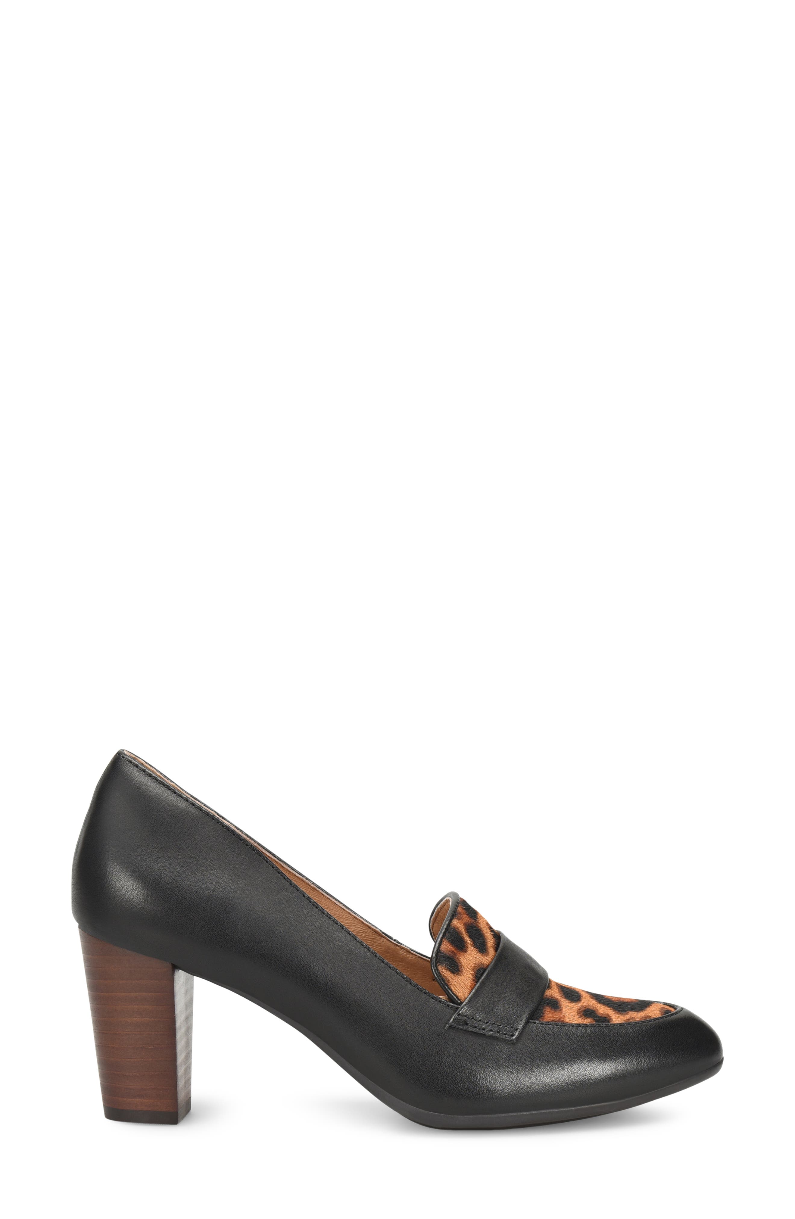 Söfft Parkdale Loafer Pump, Alternate, color, Black/ Tan