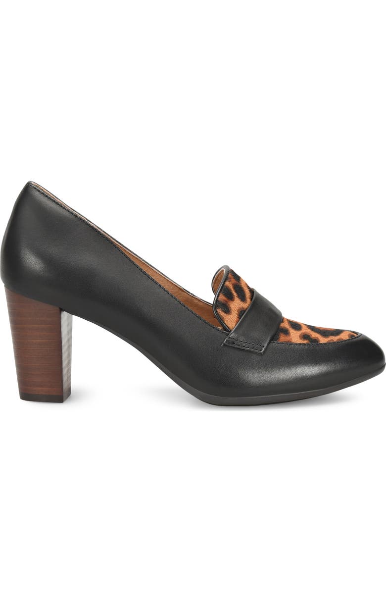Söfft Parkdale Loafer Pump, Alternate, color, Black/ Tan