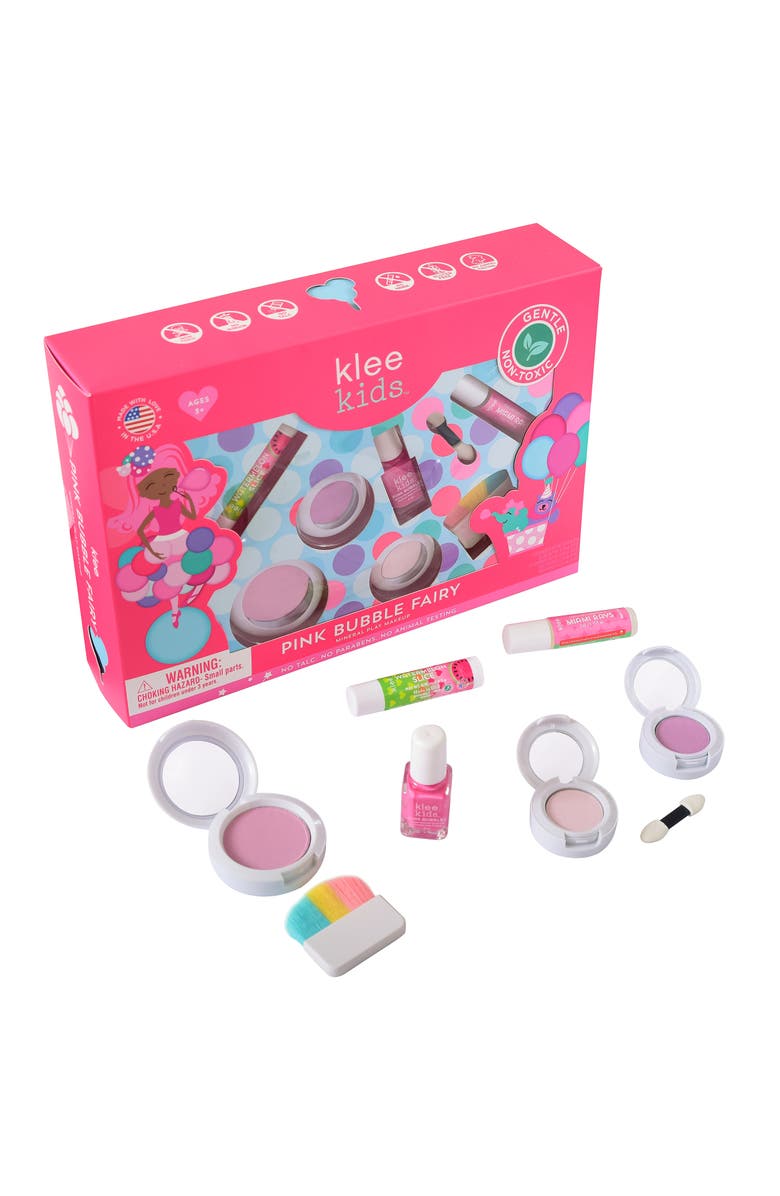 Klee Naturals Pink Bubble Fairy - Kids' Mineral Play Makeup Kit, Main, color, Multi