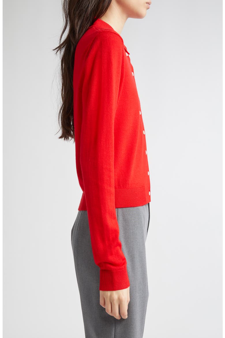 Summers Merino Wool Cardigan, Alternate, color, RED