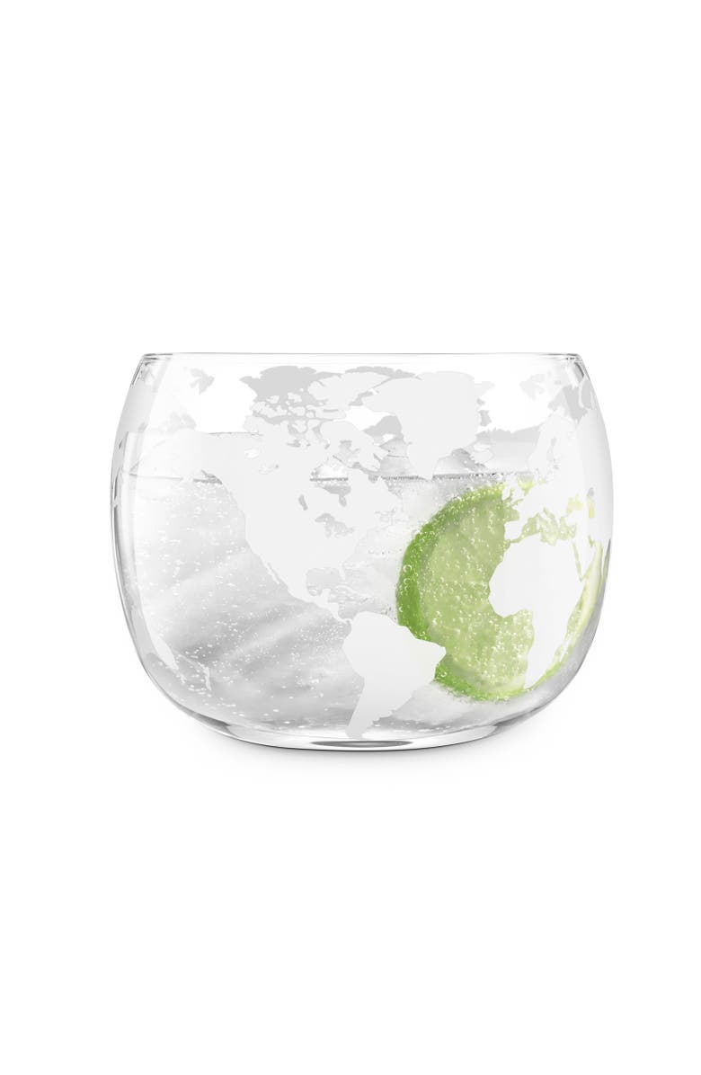 FINAL TOUCH Revolve Globe Glass - Set of 2, Alternate, color, Clear