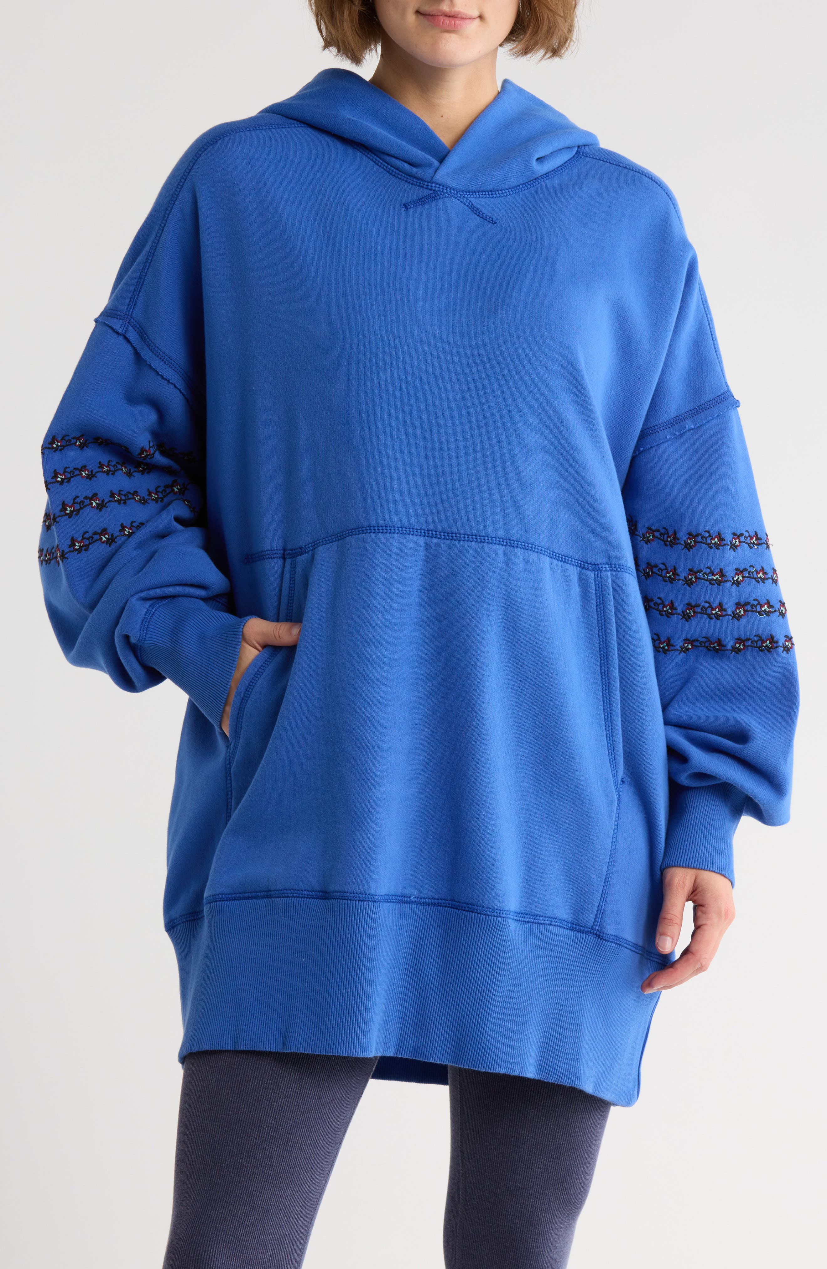 Free People At My Best Embroidered Hoodie